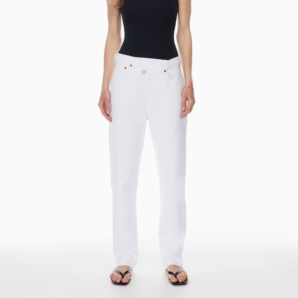 Agolde Women's Straight Leg Jeans - White